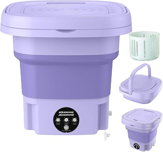 8L Foldable Portable Washing Machine, Semi-Automatic