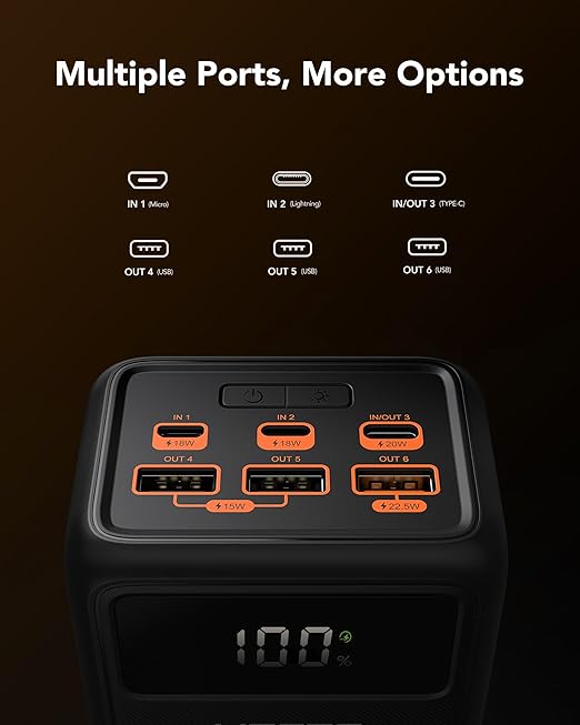 VEGER 50000mAh Power Bank – 20W Fast Charging