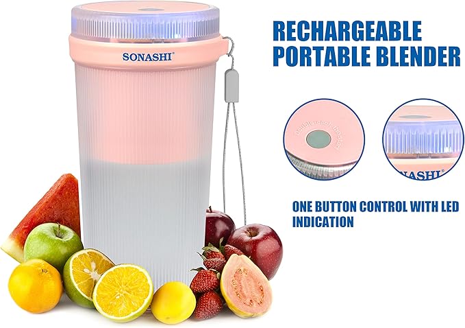 Sonashi Portable Blender – Rechargeable 350ML, SPB-194
